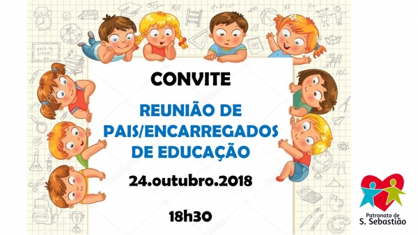 Convite - Reunião de Pais/Encarregados de Educação - 24 de outubro - 18h30